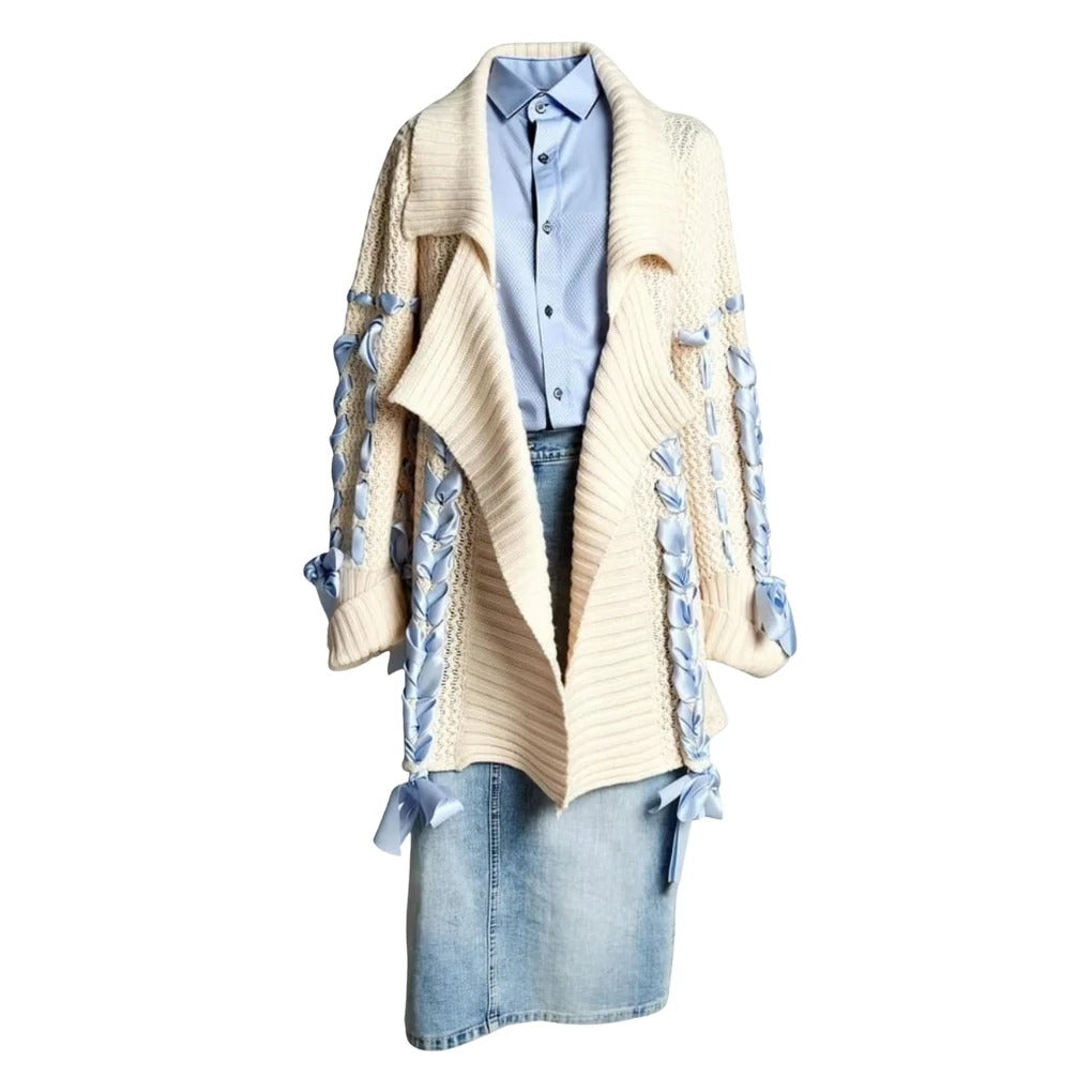 Classic Vintage 3-Piece Coordinated Outfit Set with Denim Skirt