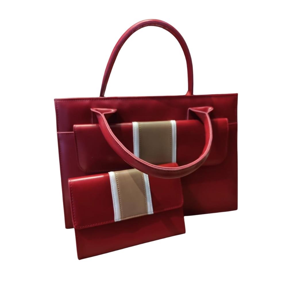 Vintage Red Handbag Set