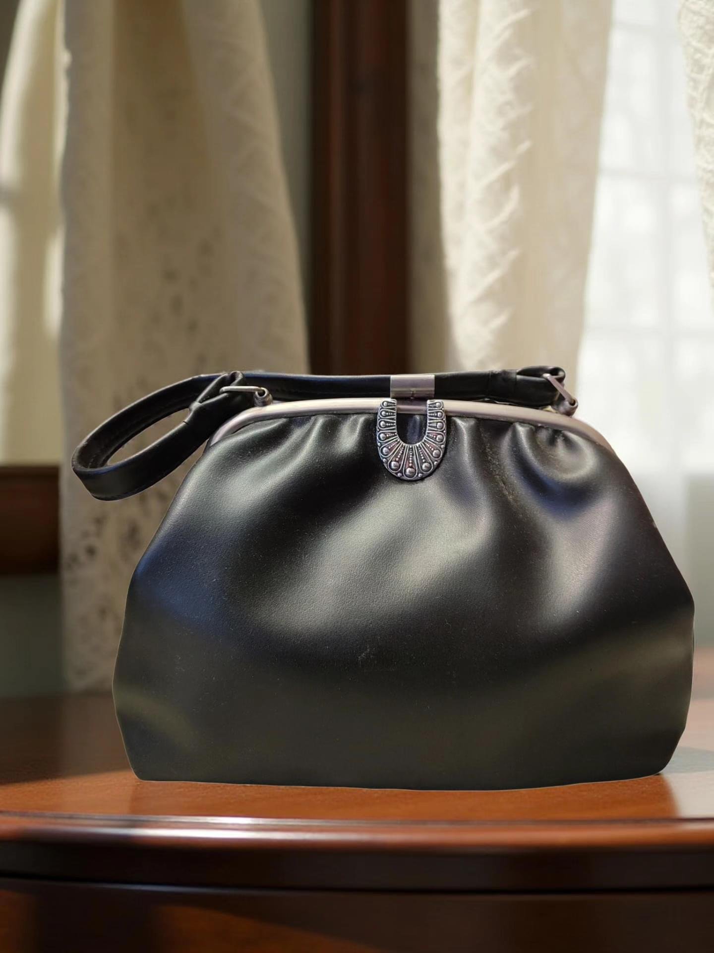 Vintage Black Clutch Bag - Image 2